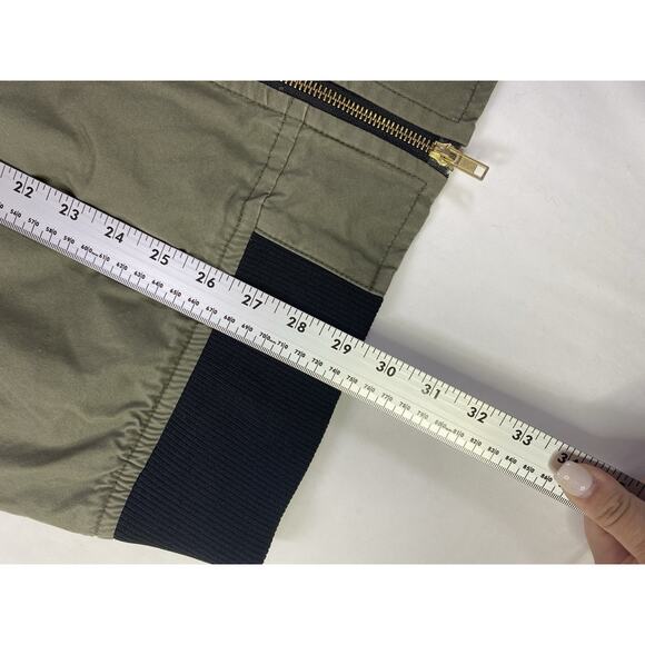 H&M Divided Army Green Bomber Jacket Size Large - Picture 4 of 10